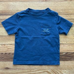 Vineyard Vines Vintage Whale Short Sleeve Pocket Tee Size 3T in Navy Blue